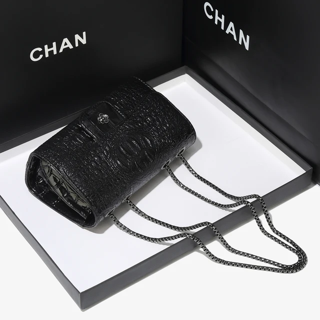 Simple Mini Crocodile Pattern Small Square Bag Summer New Style Trendy Versatile Chain 4
