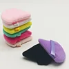 Customize Logo Reusable Microfib Cotton Makeup Triangular Remover Pads Loose Powder Puff Fan-shaped Makeup Beauty Tool on Tag 4