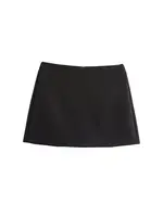 High Waist Solid Skort for Women Fashion Side Zipper Female Shorts Skirts Mujer - Image 6
