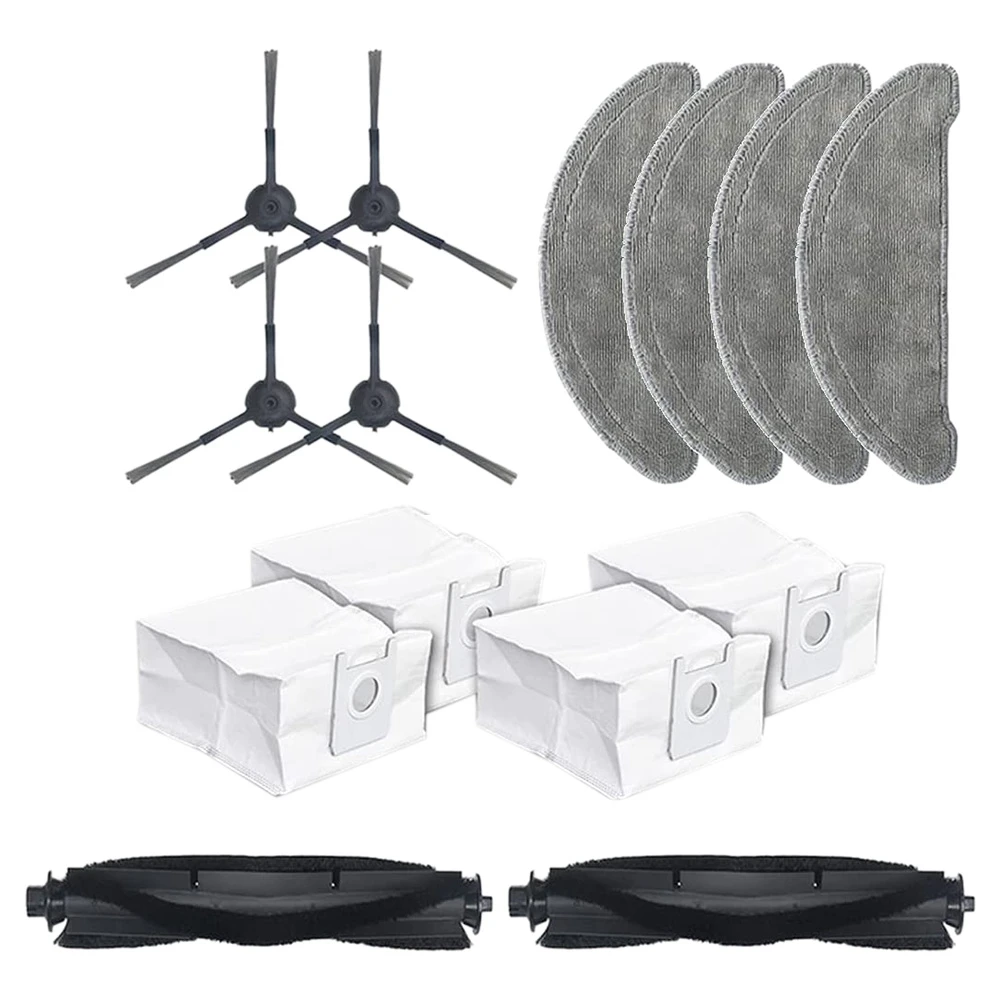 Bolsas De Polvo Para Robot Aspirador Roidmi EVE PLUS - Paquete De 10, Tela No Tejida, Gran Capacidad 214x155 Mm