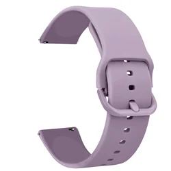 Dual-Size Quick Release Silicone Watch Band - Unisex Sports Accessory - Haylou Ls02 (Light Purple)
