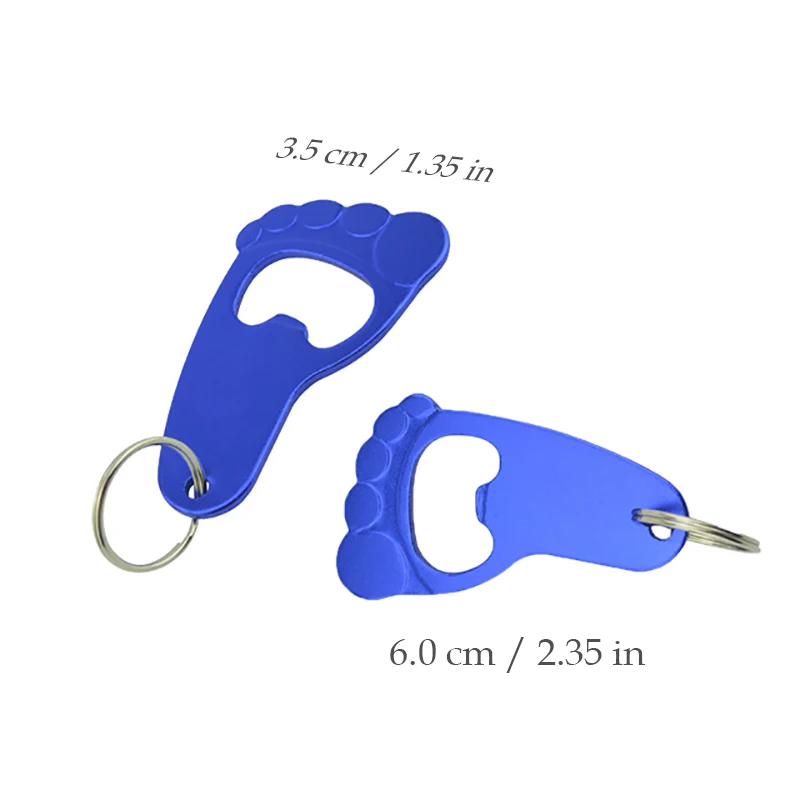 Personalized Baby Shower Favors Baptism Souvenirs Baby Foot Shaped Keychain Bottle Opener Gender Reveal Party Gifts for Guests