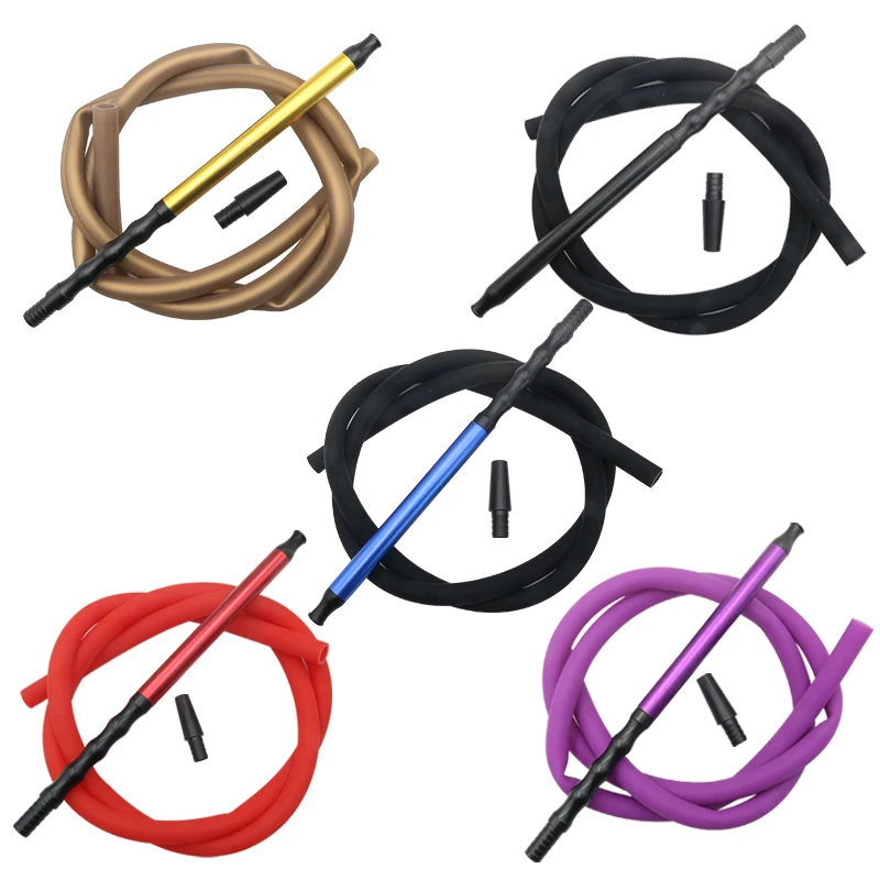 Hookah Accessories SY 1 Set Hookah Cleanable Shisha Hose Silicone and Aluminum Alloy Handle Set