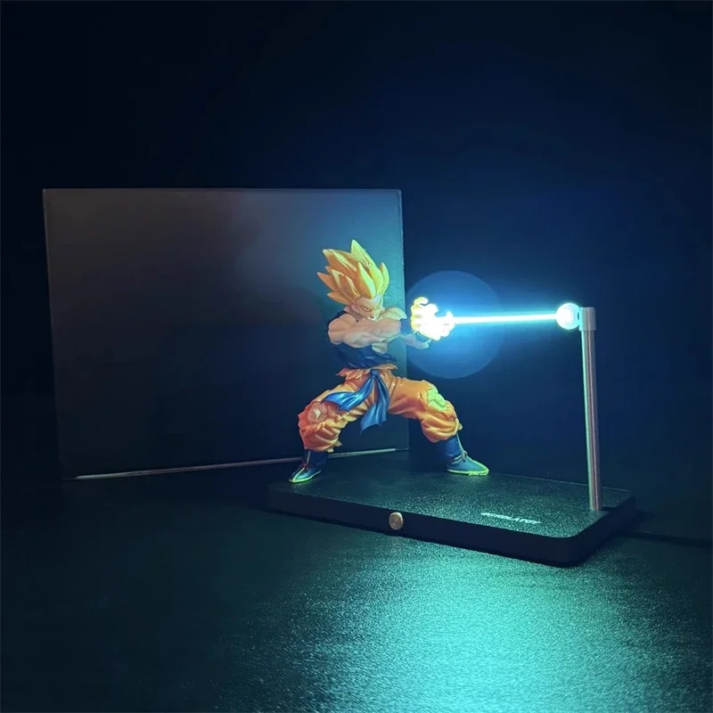Son Goku Kamehameha Nachtlampe Desktop-Dekoration Modell Nacht Anime-Zubehör Kinderspielzeug Geburtstagsgeschenk – Detail 4