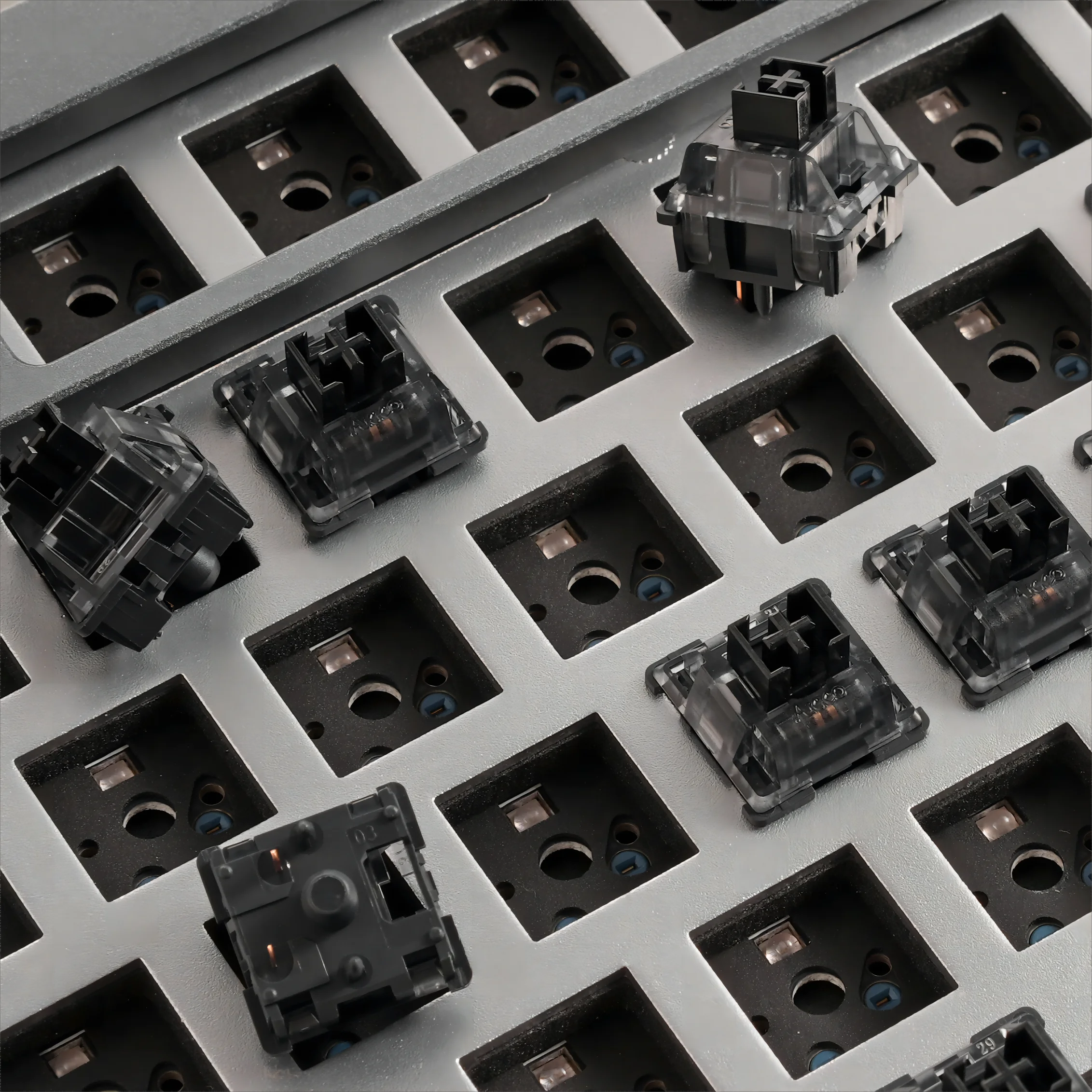 Mechanical Keyboard Switch Akko V3 pro Cream Black 5 Pin 55gf Linear Switch Stable Dustproof Stem For Mx Mechanical Keyboard 45 pcs