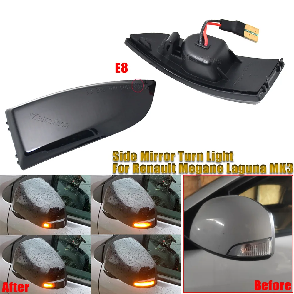 Clignotant Dynamique Led Pour Renault Megane 3 Mk3 Iii Rs 2008 2016