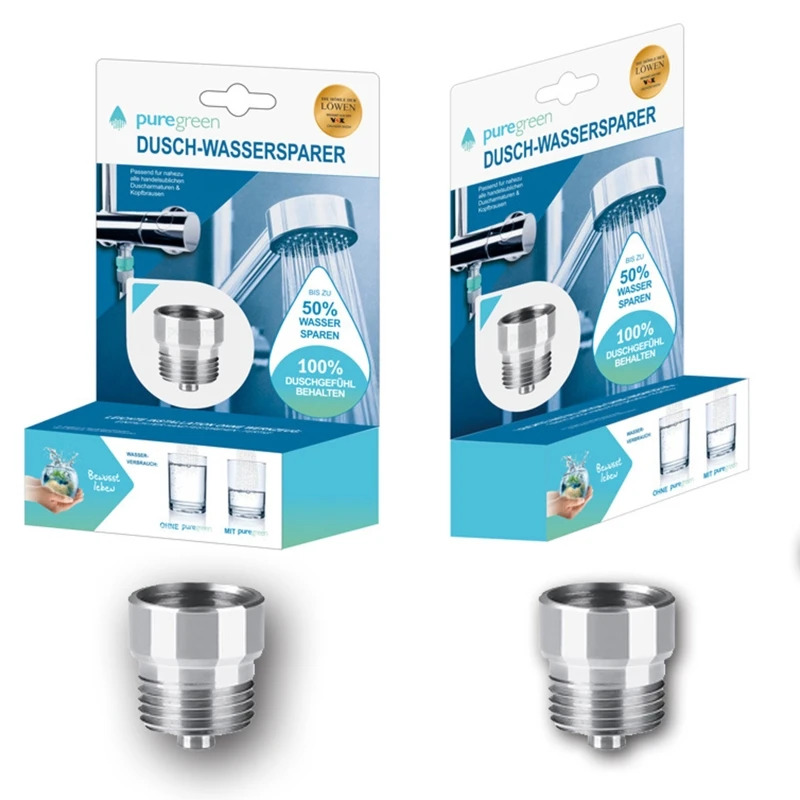 2 Pieces Shower Water Saver Universal Shower Flow Limit Reducer G1/2