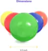 Ball Pit Balls for Kids, Plastic Refill Balls, 200 Pack, Phthalate and BPA Free, Includes a Reusable Storage Bag with Zipper, Br