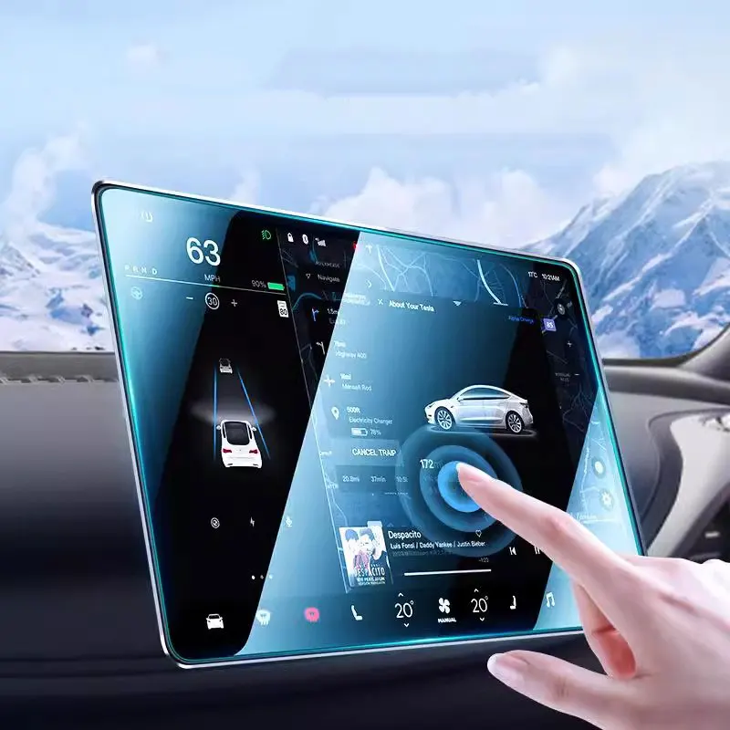 차량용 강화 유리 화면 보호대, BYD ATTO 3 2022 2023 용, 인포테이먼트 라디오, GPS 콘솔 내비게이션