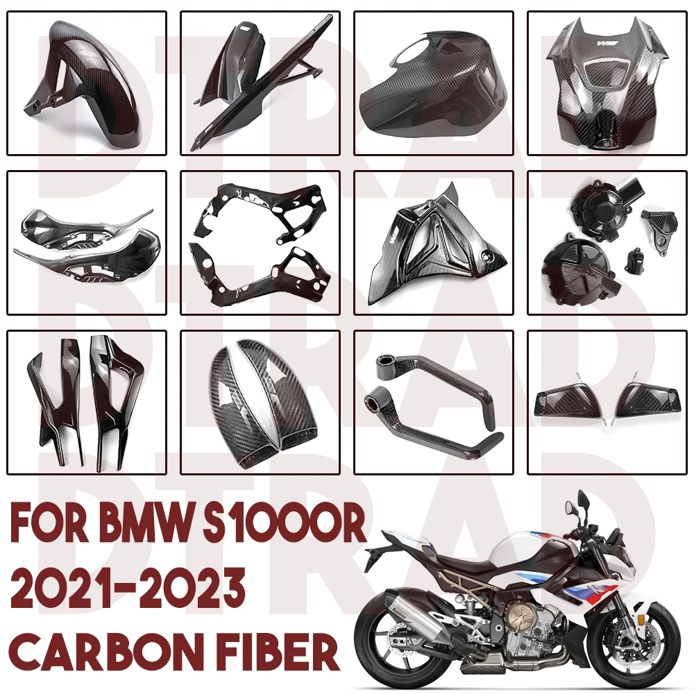 2022 For BMW S1000R 20212023 3K Carbon Fiber Body & Frame Side Covers