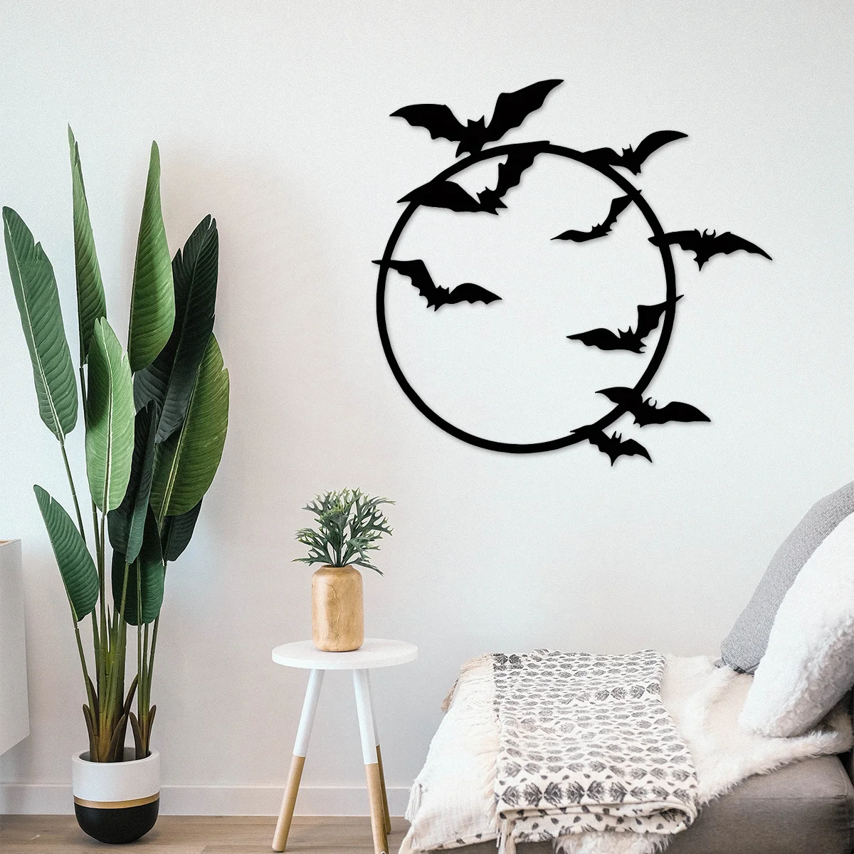 

Hello Young Flying Bats Metal Home Decor Art Bats Iron Wall Hanging Decor Bat Metal Sign Halloween Decor Metal Sign Cute Bat De