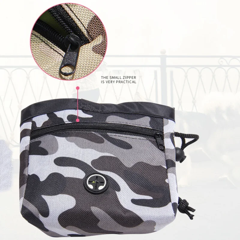 Portable Training Bag Dog Pet Snack Bag Strong Wear Resistance Large Capacity Puppy Snack Reward Waist For Dog Cat dog treat bag