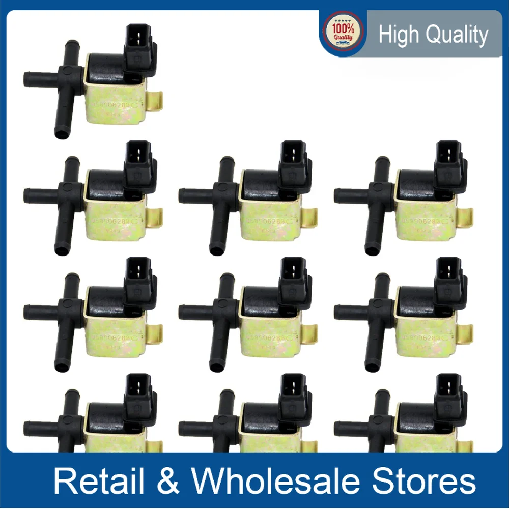 

10PCS N75 1.8t Turbo Boost Control Solenoid Valve For VW Golf 4 MK4 Passat B5 Jetta A4 S4 B5 B6 TT 058906283C 058 906 283 C F E