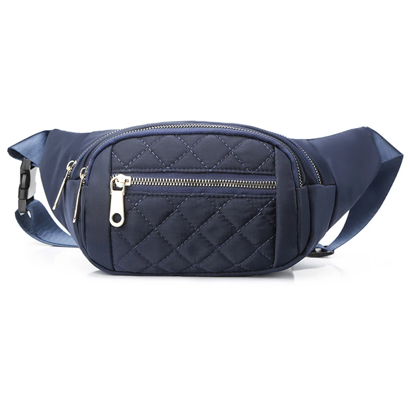 Waist Bag Chest Bag Crossbody Bag Women Plaid Oxford Waterproof Belt Bags Designer Ladies Fashion Fanny Pack Banana Hip Purse