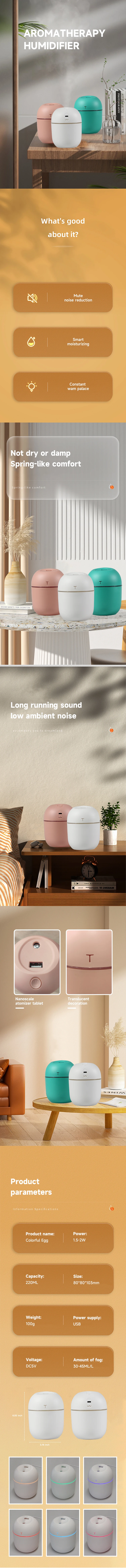2pcs Mini USB Aroma Diffuser 220ml Ultrasonic Air Humidifiers Mute Car Diffuser Portable Essential Oil Diffuser with LED Lights
