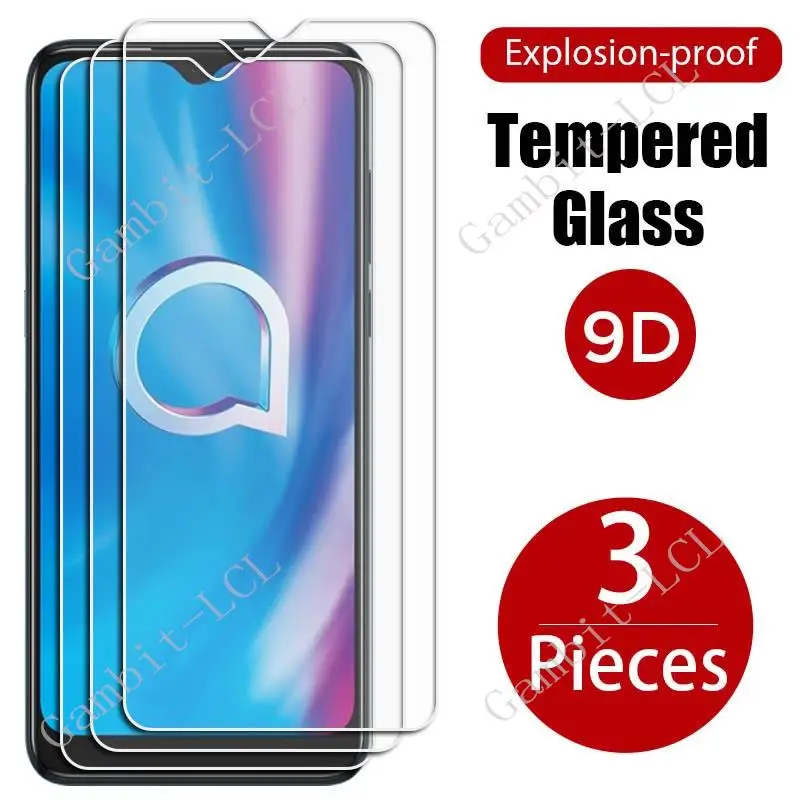 

3PCS For Alcatel 3X 2019 Tempered Glass Protective 5048Y 5048A 5048Y_EEA 5048I 5048U_EEA 6.52Inch Screen Protector Cover Film