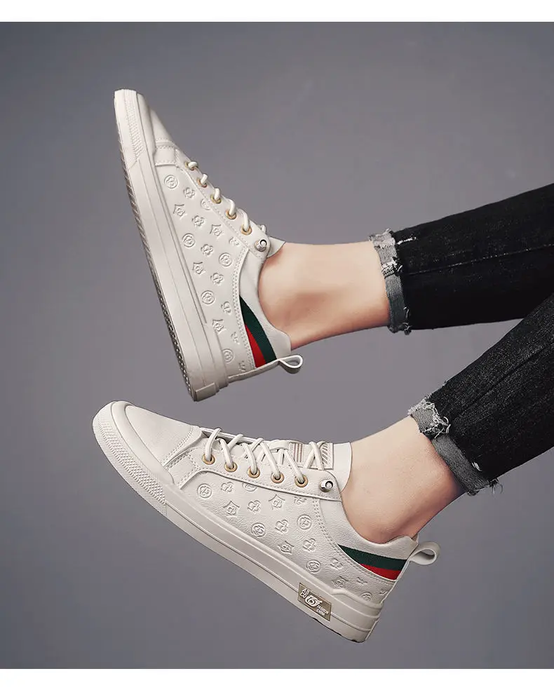 Männer Leder Schuhe Designer Turnschuhe Mann Männlichen Mode Tennis Schuhe Luxus Marke Skateboard Casual Vulkanisieren Schuhe für Männer_voghion.com