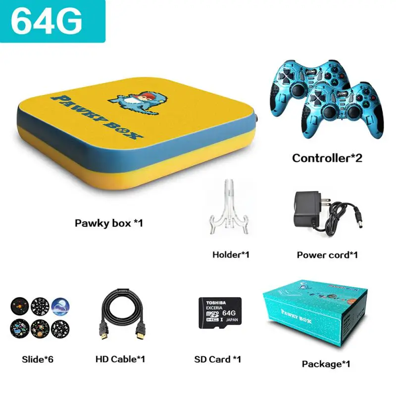 Video Game Console 4K Wifi Handheld Game Player With 50000+ Classic Free Game Retro Game Controller Support TV Output Kid Gift 