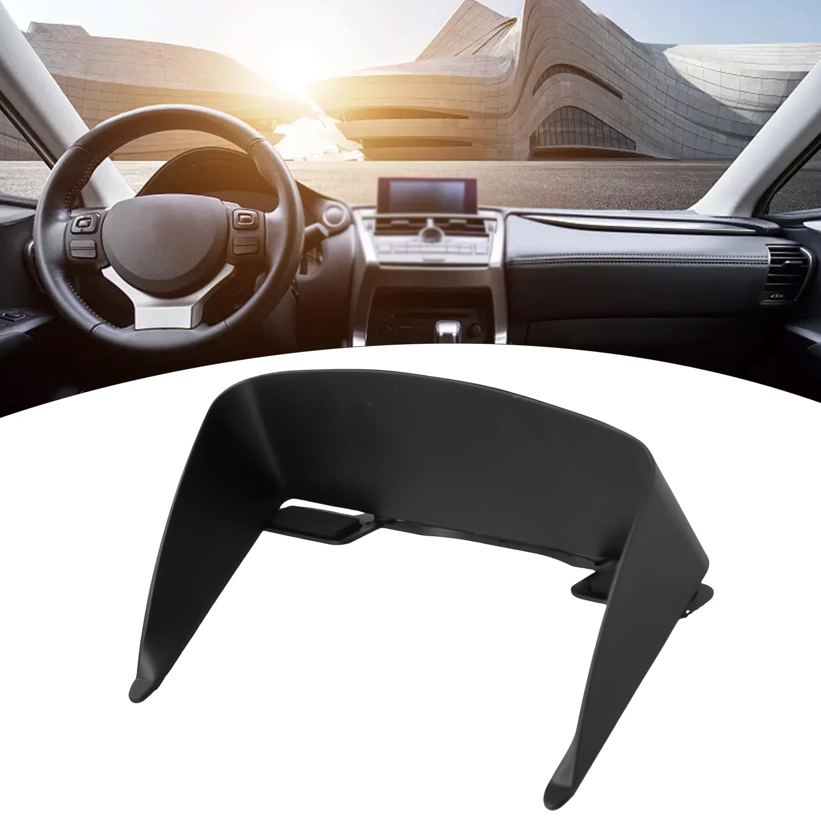 

7Inch Sun Visor GPS Sunshade Black Plastic Navigator Light Shield Car Light Shield Car Phone Holder Sun Visor For Smartphone Use