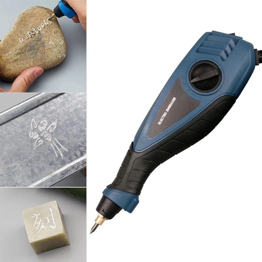 Engraving Machine EU 220V Electric Engraver 220V 25W Jewelry Carving Pen Metal Wood Engraving Lettering Pen 01.1-0.5mm Depth Carving Tools
