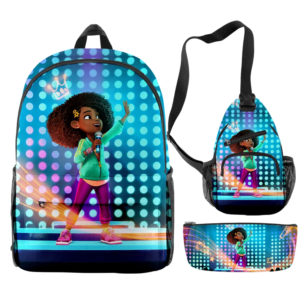 

Fashion Youthful Karma's World Music TV Series 3pcs/Set Backpack 3D Bookbag Laptop Daypack Backpacks Chest Bags Pencil Case