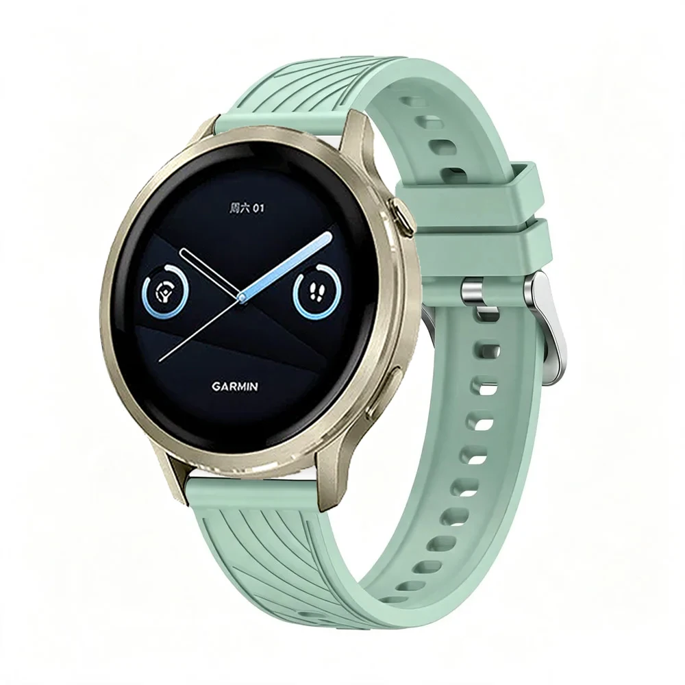 18mm Adjustable Sports Silicone Strap - Comfortable Wristband for Smartwatches