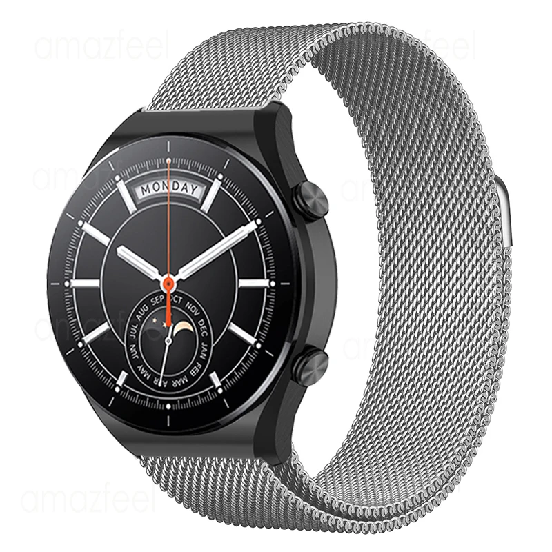 

Ремешок из нержавеющей стали для Xiaomi Watch S1, браслет с магнитной петлей для смарт-часов Xiaomi Watch S1 Active, аксессуары для наручных часов