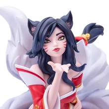  In Stock Original Genuine LEAGUE OF LEGENDS Ahri The Nine-Tailed Fox 26cm Movable Sculpture Game Doll Anime Toys Ornament Model 