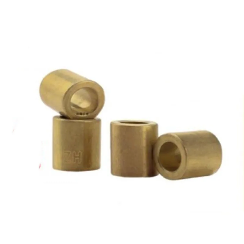 2-5pcs 베어링 내경 10 12mm 황동 부싱 가이드 슬리브 정밀 구리 베이스 베어링