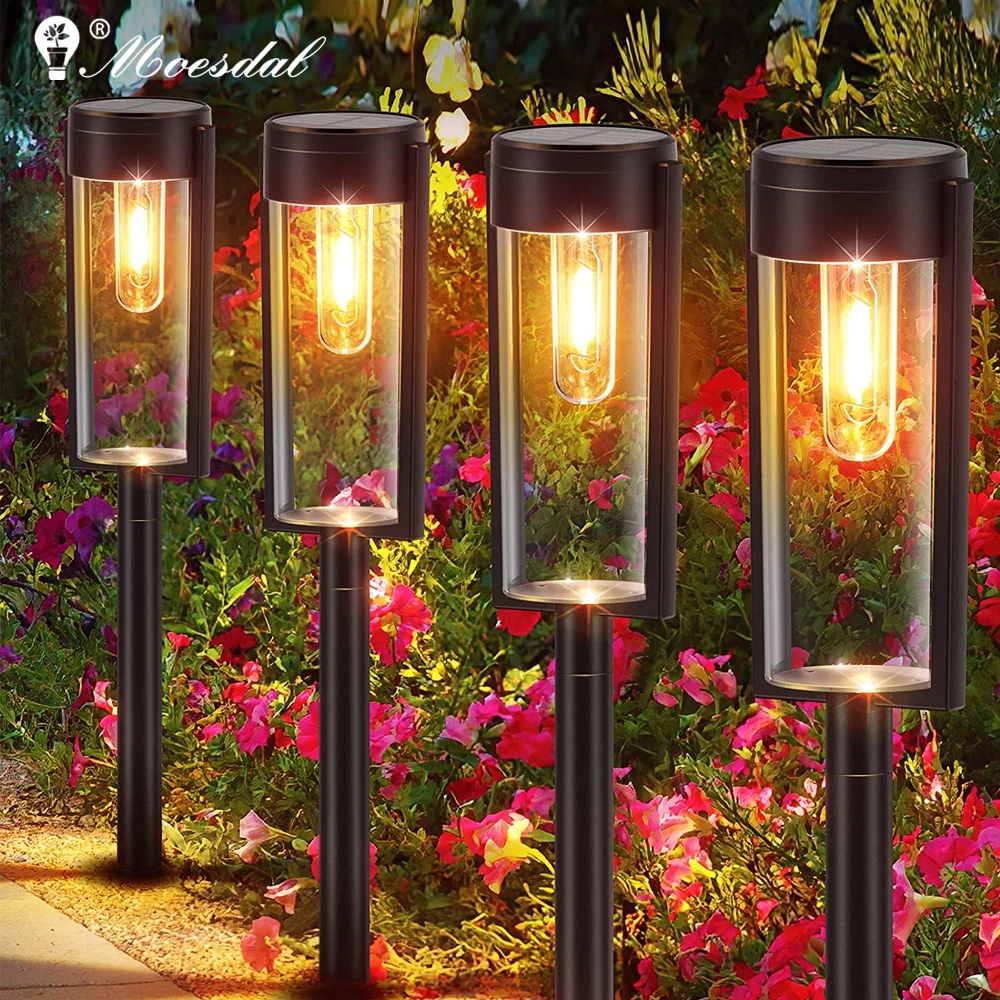 Outdoor Solar Aisle Light IP65 Waterproof Landscape Garden Decorative Lights Ground Lights for Lawn Patio Patio Terrace Walkway balcony lounge swings hammock survival travel patio sun folding hanging hammock terrace rest nets silla colgante camp supplies