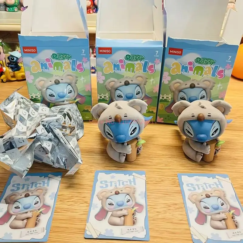 Miniso Stitch Animals Party Series Blind Box Mystery Box
