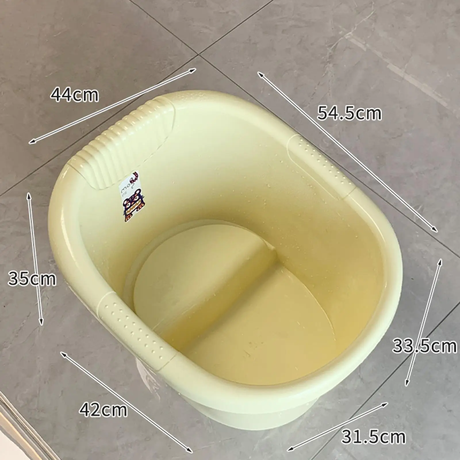 Infant Bath Bucket Bathroom Accessories Baby Shower Bucket Thickened Baby Tub Bucket for Newborn Toddlers Kids Baby Girls