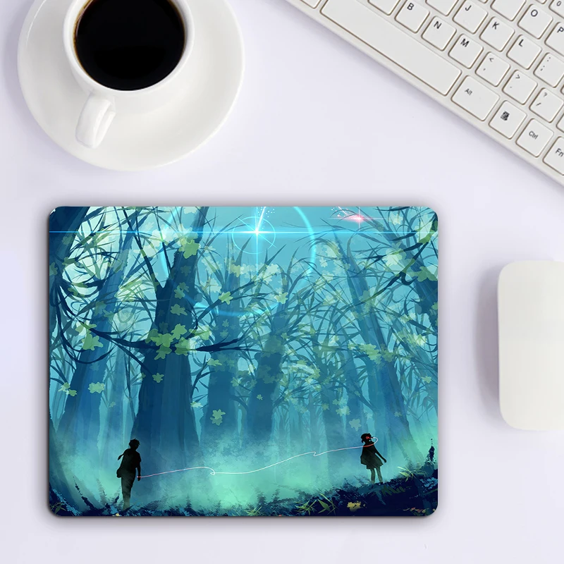 

Anime Your Name HD Custom Small Mouse Pad 22x18 Keyboard Accessories Rubber Anti Slip Desk Mat Laptop Game Office Soft Mousepad