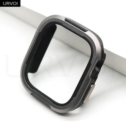 URVOI Premium Aluminum Watch Cover - Durable Metal Frame Protector for 45mm Series 7 8 9 (Gun metal)
