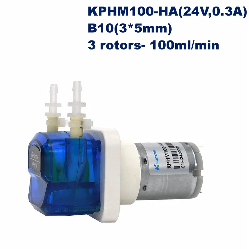 12V DC microdosering peristaltische pomp doseerkop zelfaanzuigende peristaltische vloeistofpomp (DIY) 2 * 4 buizen voor chemische analyse in het aquariumlaboratorium (groen