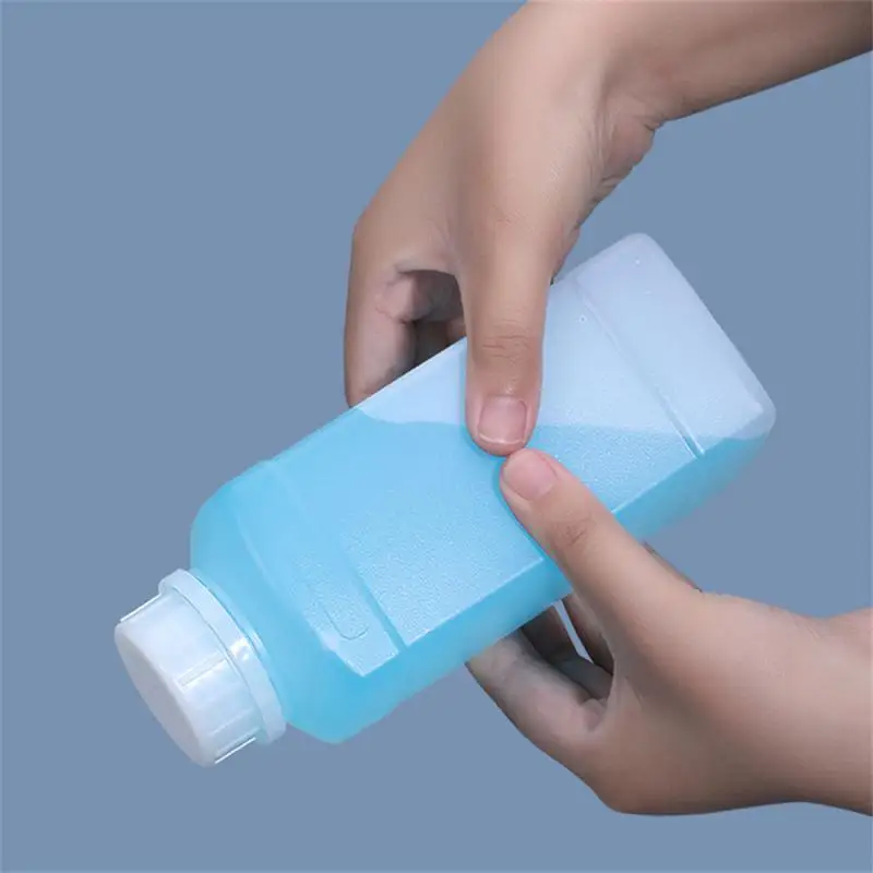 Empty Square plastic bottle Lid Food Grade HDPE container Shampoo Lotion paint refillable bottle 1PCS 500/1000ML