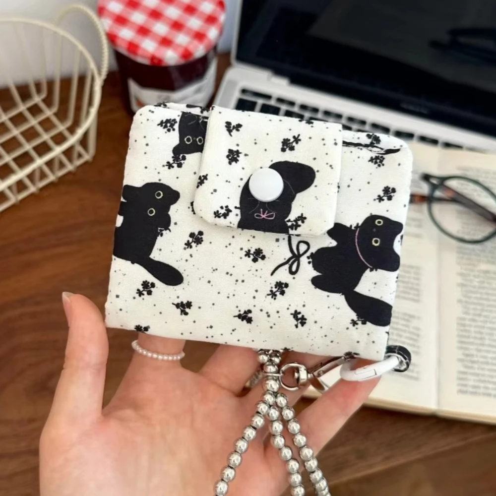 Cute Design Coin Purse Simplicity Style Catoon Pattern Korean Fashion Wallet Portable Size Multi-layer Card Holder For Girls