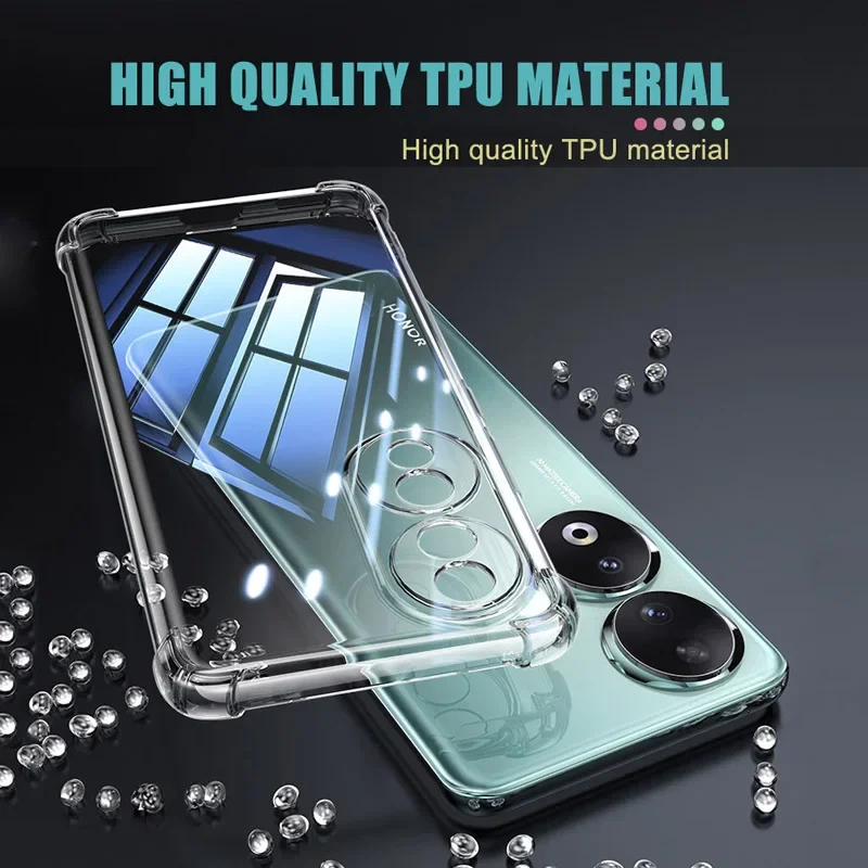 Transparent Shockproof Protective Phone Case - Soft, Durable, and Stylish Back Cover