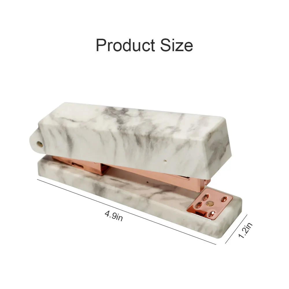 Marble Rose Gold Acrylic Stapler