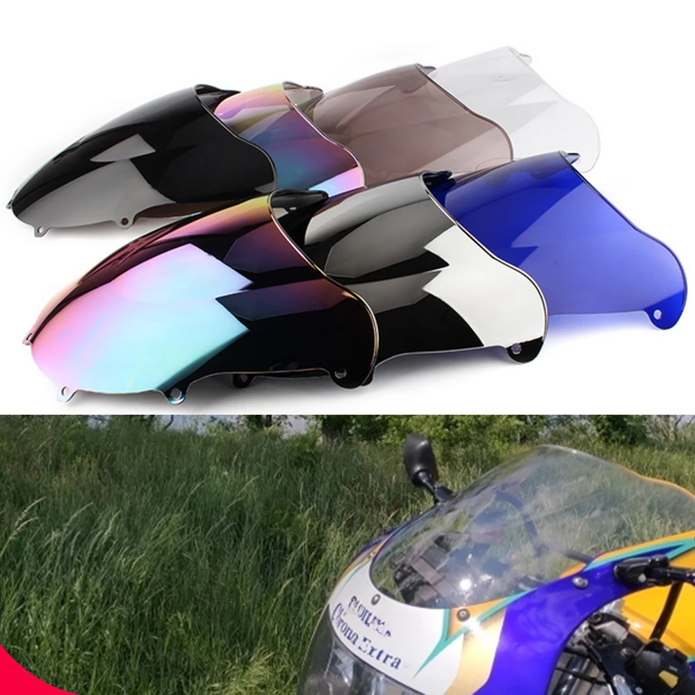 Per Suzuki Gsx-R600 Gsxr Gsx-R 600 750 1996-1999 Moto Doppia Bolla Parabrezza Deflettore Protezione Parabrezza Accessori