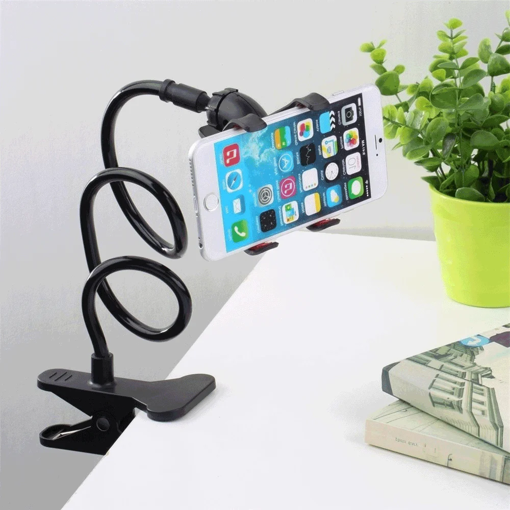 360 Clip Mobile Phone Holder Stand Portable Flexible Lazy Bed Desktop  Bracket Smartphones Desk Bed Mount Stand Base Support 75cm - AliExpress