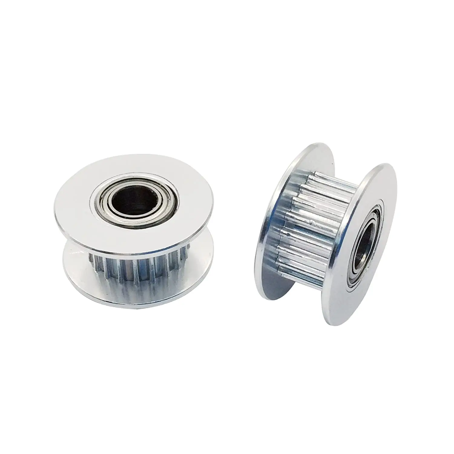 5Pcs 2Gt Puleggia Per Cinghia Dentata Folle 20 Denti Foro Da 5Mm Con Doppio Cuscinetto A Sfere Per Cinghia Dentata Gt2 Larghezza 6Mm