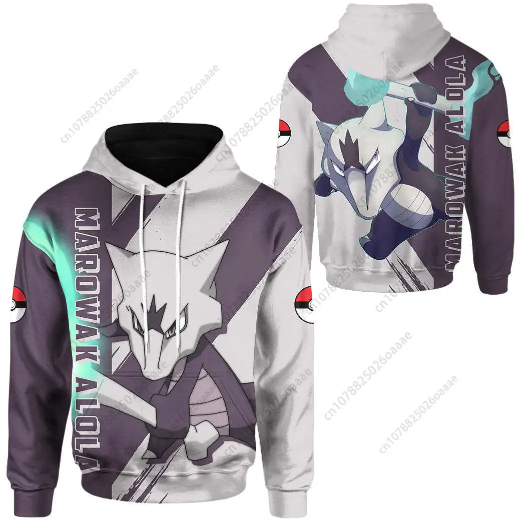 

Pokemon Raichu Marowak Alola 3d Print Hoodie Men Women Casual Sweatshirt Zipper Hoodie Fashion Streetwear Kids Pullover Hoodie