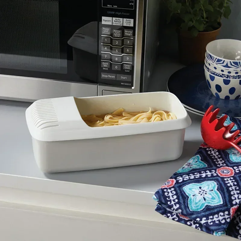 Microwave Pasta Cooker Microwaveable Pasta Cooker Spaghetti For Cook Fast Vegetable Steamer Dishwasher BPA Free