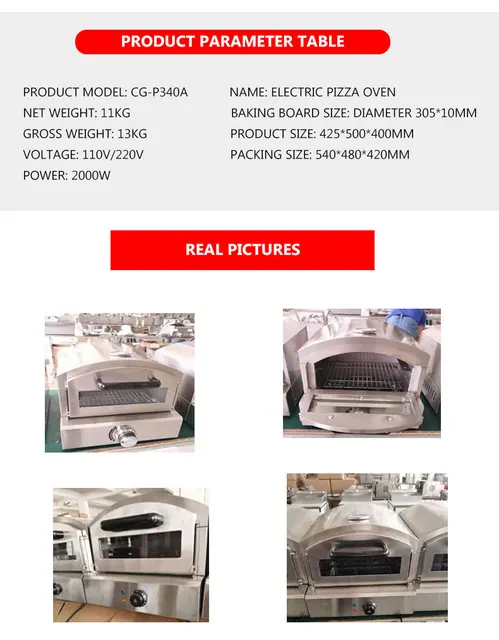 Forno Per Pizza Elettrico Da 2000W - Professionale Per Casa E Ristorante, Temperatura Regolabile - Foto 9
