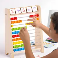 Colorful Wooden Abacus Early Education Toy for Kids Arithmetic Learning Number Ten Calculation Tool for Childhood Development - Image 2