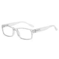 Reading Glasses Women Retro Anti Blue Light Clear Glasses Men Classic Rectangle Hyperopia Eyeglasses +1.0 +1.5 +2.0 +2.5 To +4.0 1