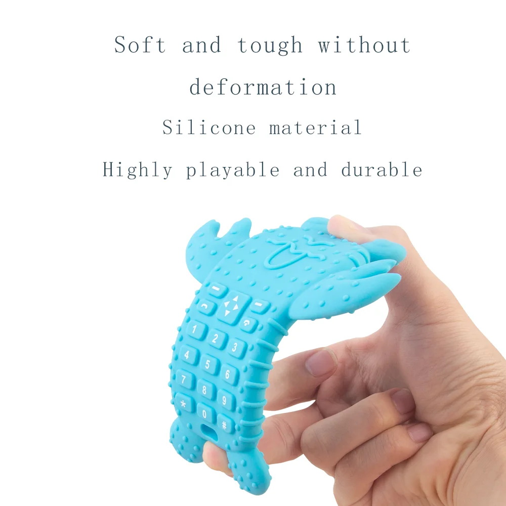 실리콘  Teether 장난감 BPA 무료 원격 제어 모양 Teether 설치류 껌 통증 완화 젖니가 남 장난감 키즈 감각 교육
