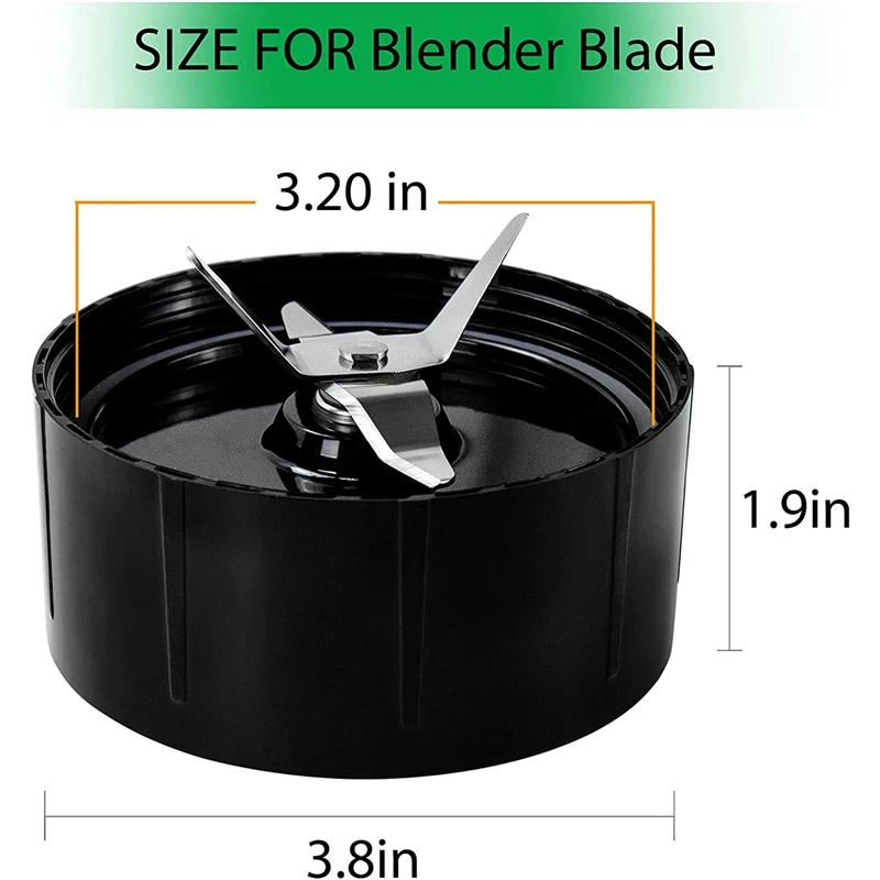 Cross Blade Replacement Part Compatible for Magic-Bullet (250W, MB1001 Series) Blade Stainless Steel Cross Spare