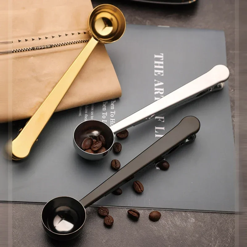 Kitchen Supplies Coffees and  Tools Tableware Long Handle Spoons Clip Milk Powder Coffeeware Teaware Liquid Seasoning Seal Bar